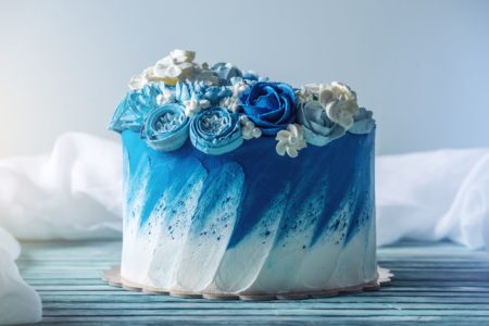 Blue Wedding Cake