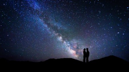 Couple under the Milkyway