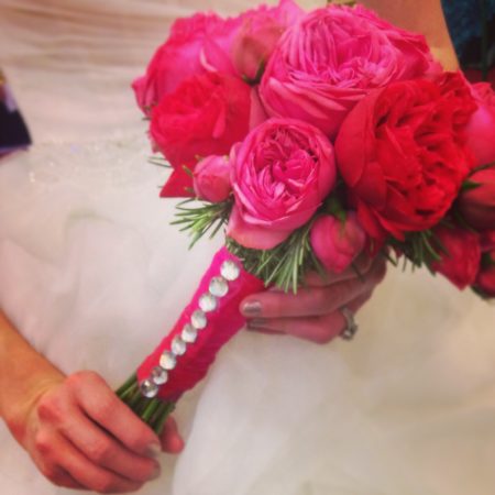 Classic Posy Bouquet of red roses