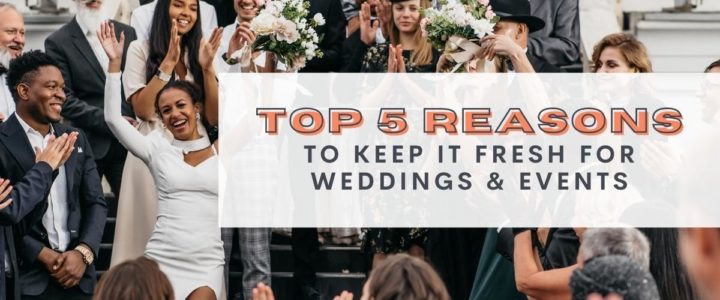 Why fresh flowers are best for your wedding